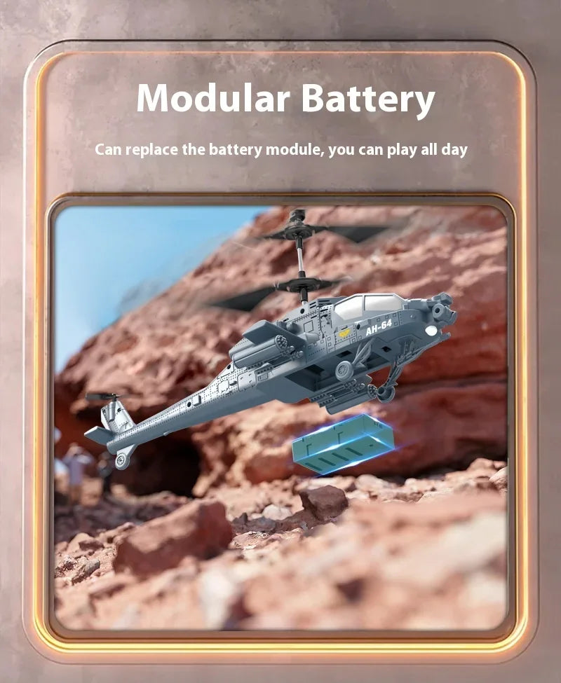 2.4G RC Helicopter Altitude Hold LED Lights Rechargeable Crash-Proof Simulation Aircraft Model Kids Beginner Toy Gift
