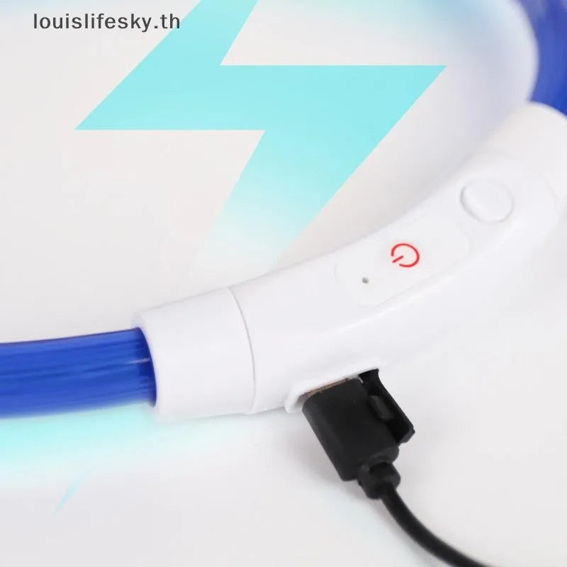 USB Rechargeable LED Safety Collar for Pets