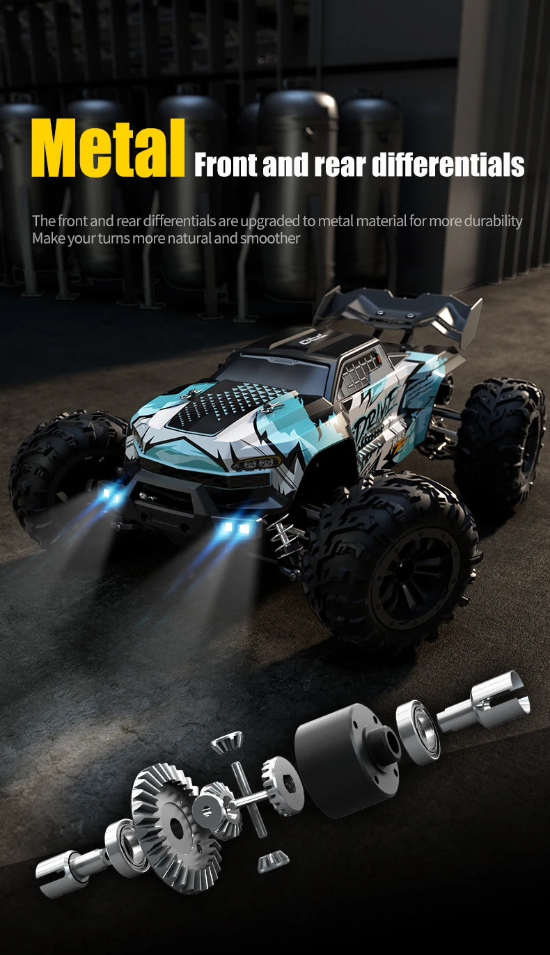 16102PRO Brushless 4WD RC Cars For Adults，1:16 Fast RC Cars With 70KM/H High-Speed Remote Control Car, All Terrain Off-Road Truc