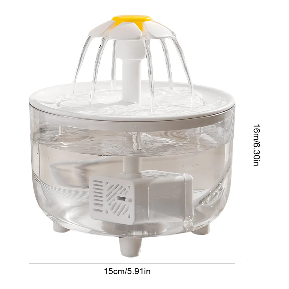 Automatic Cat Water Fountain — 1.2L Quiet USB Filtered Drinking Fountain