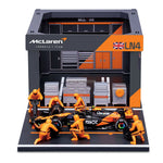 Bburago 1:43 F1 Red Bull Racing RB20 2024 #1 Verstappen #11 Perez DIY Pit House Alloy Car Die Cast Model Toy Collectible SF24