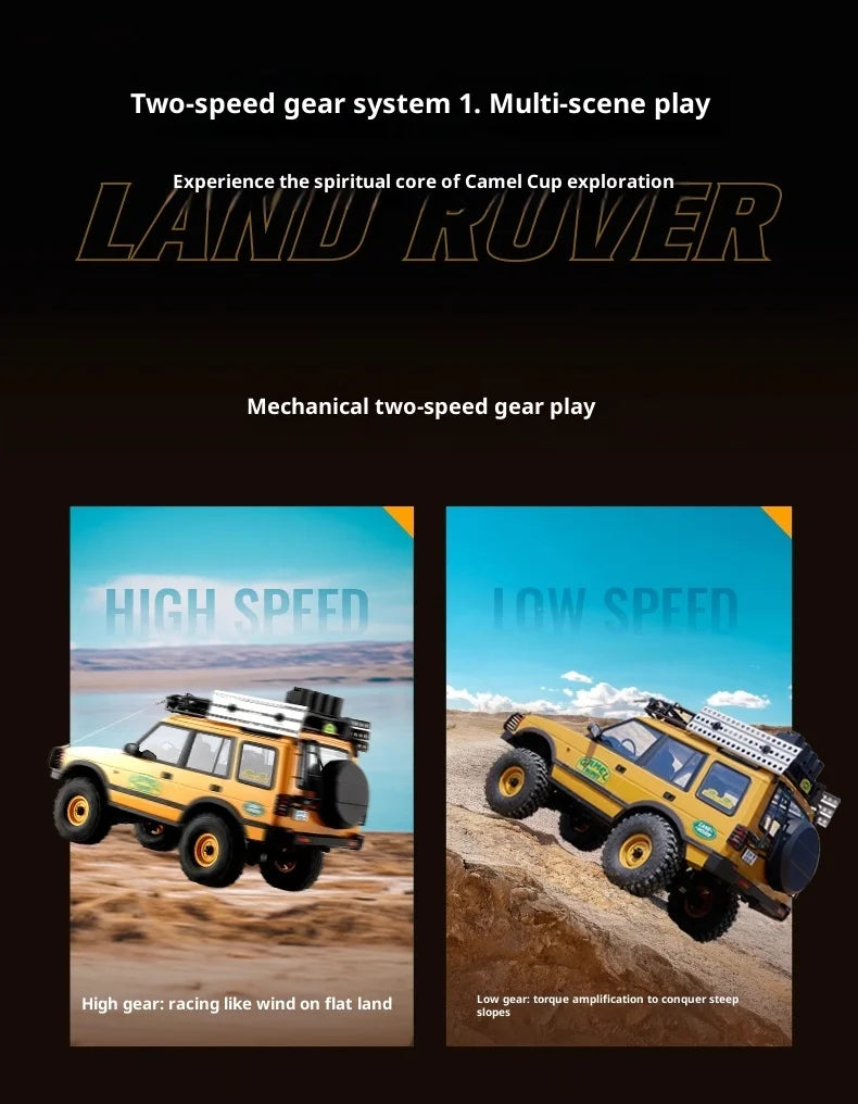 Range Rover FMS 1/10 FCX10 Camel Cup 4WD Edition Car Official Licensed Product Simulation Electric brushed Remote Control Climbing Off Road Vehicle