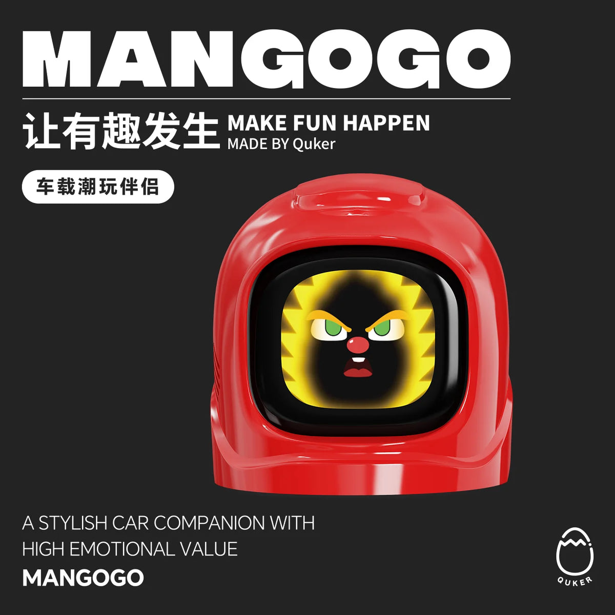 Your Car'S New Best Friend Interactive Electronic Pet With Mood Expressions For Drive Fun Trendy Toy