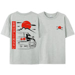 JDM Racing Graphic Tee — Oversized 100% Cotton Unisex T-Shirt