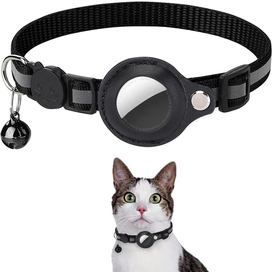 Reflective Breakaway Cat Collar with AirTag Holder