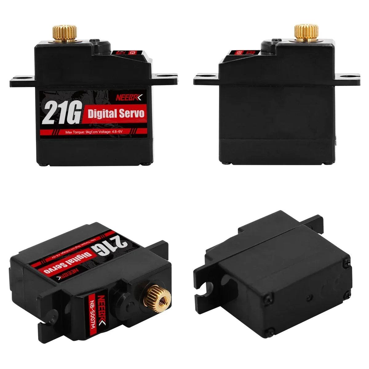 NEEBRC 2322 2600KV Brushless Motor AM32 45A ESC 21g Servo 7CH Transmitter 6 Pin Receiver for 1/12 RC Car Crawler MN99S MN78 MN82