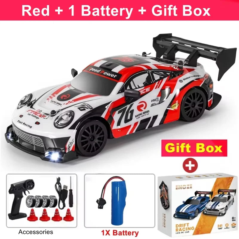 4WD RC Drift Car Remote Control GTRPRO AE86PRO Model 4x4 Racing RTR Radio Truck Vehicle Toy Gift for Boy Girl Children Kid Adult