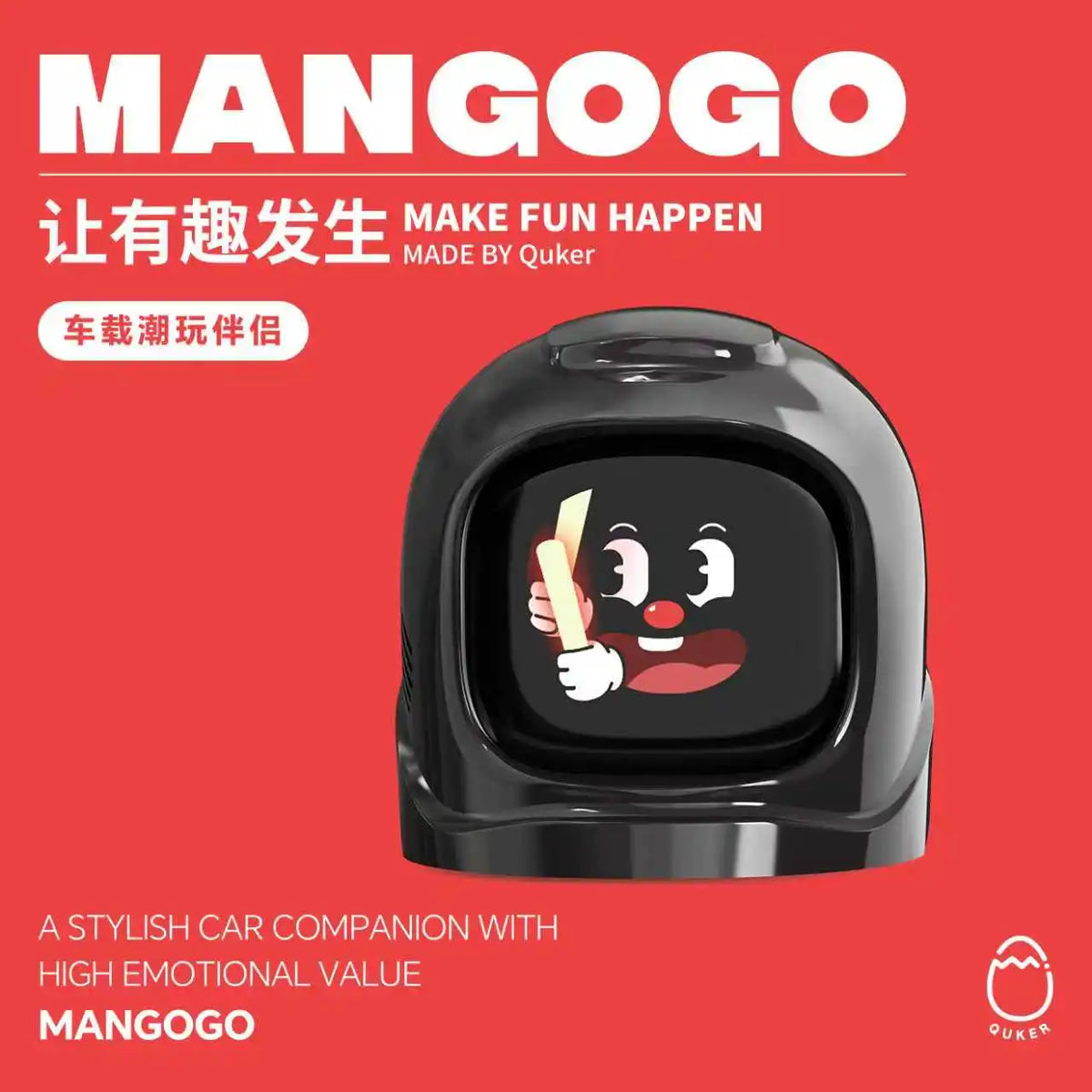 Your Car'S New Best Friend Interactive Electronic Pet With Mood Expressions For Drive Fun Trendy Toy