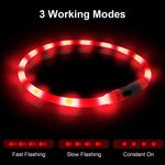USB Rechargeable LED Safety Collar for Pets