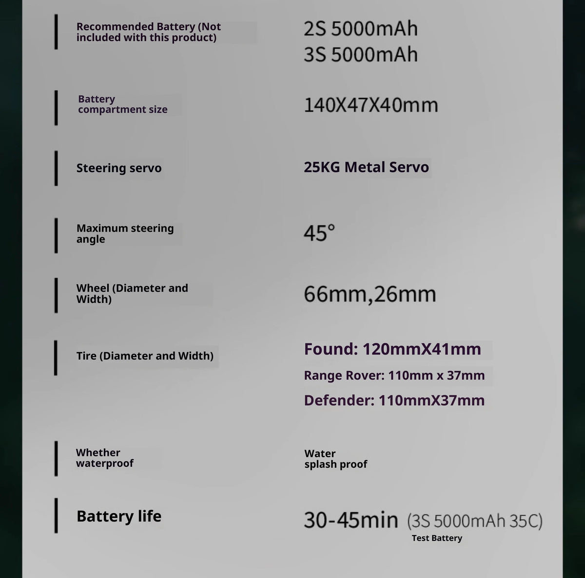 Range Rover FMS 1/10 FCX10 Camel Cup 4WD Edition Car Official Licensed Product Simulation Electric brushed Remote Control Climbing Off Road Vehicle