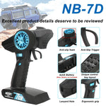 NEEBRC 2322 2600KV Brushless Motor AM32 45A ESC 21g Servo 7CH Transmitter 6 Pin Receiver for 1/12 RC Car Crawler MN99S MN78 MN82