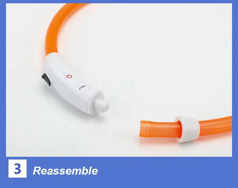 USB Rechargeable LED Safety Collar for Pets