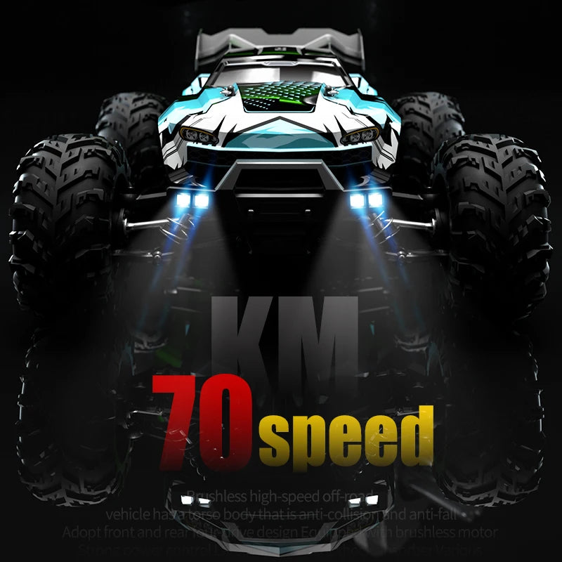 16102PRO Brushless 4WD RC Cars For Adults，1:16 Fast RC Cars With 70KM/H High-Speed Remote Control Car, All Terrain Off-Road Truc