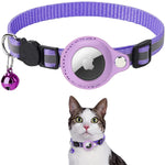 Reflective Breakaway Cat Collar with AirTag Holder