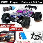 Super Brushless 80KM or 50KM/H 4WD RC Car With LED Remote Control Cars High Speed Drift Racing 4x4 Off Road Truck Kid Adult Toy