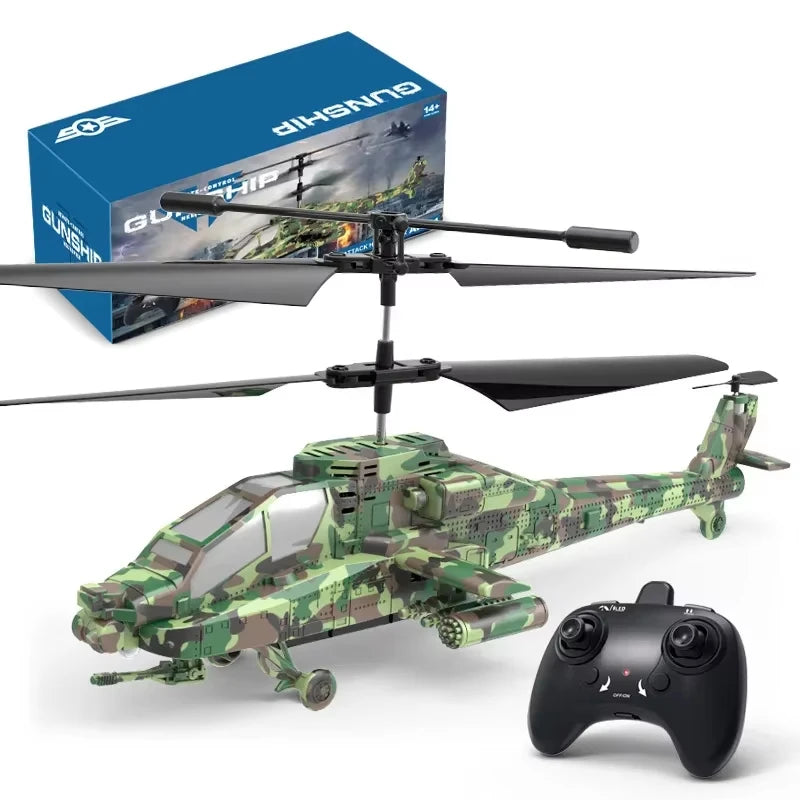 2.4G RC Helicopter Altitude Hold LED Lights Rechargeable Crash-Proof Simulation Aircraft Model Kids Beginner Toy Gift
