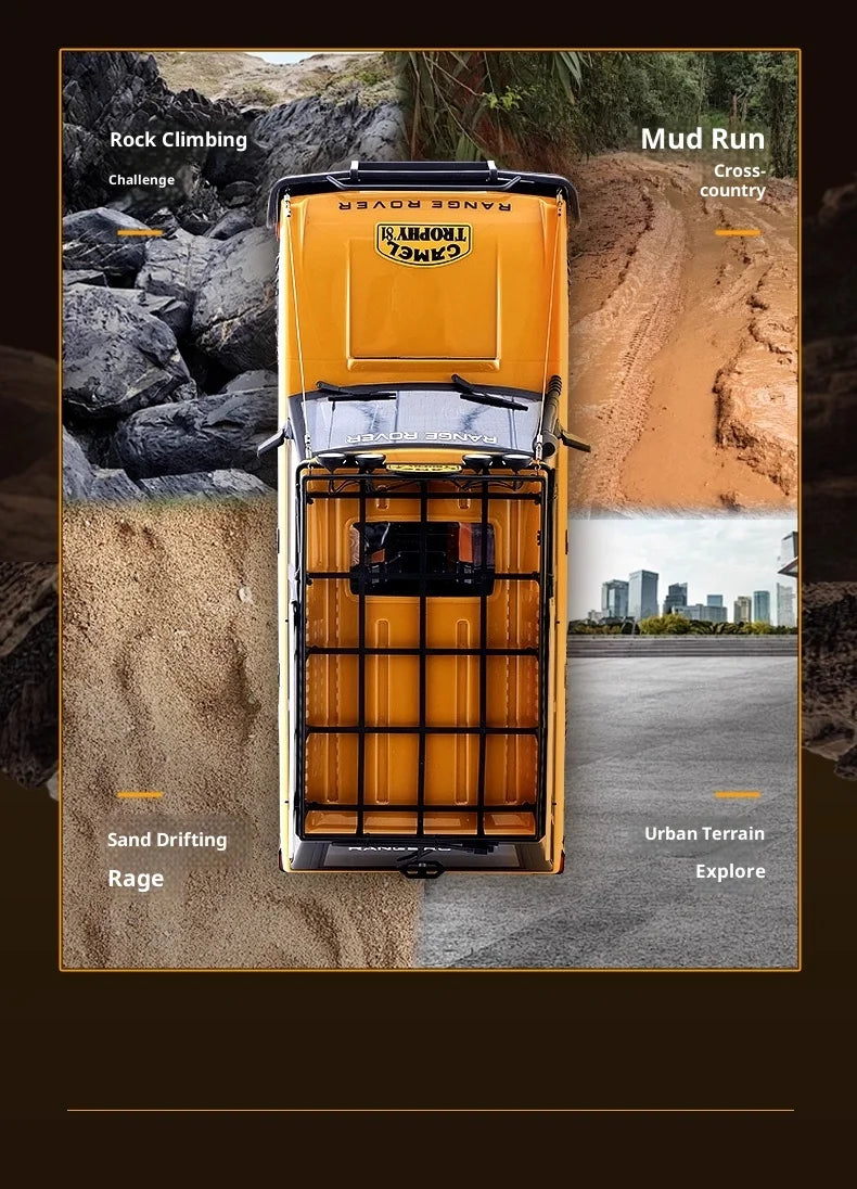 Range Rover FMS 1/10 FCX10 Camel Cup 4WD Edition Car Official Licensed Product Simulation Electric brushed Remote Control Climbing Off Road Vehicle