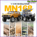 Mangniu MN168 1/12 rc car 280 Motor 4WD Electric RC Off-Road Rock Climbing Truck with Metal Chassis 2.4G  Toy Gift for Boy Adult