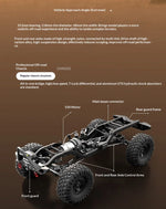 Huangbo Hot Selling 1:10 Remote Control Off Road Vehicle The Second Generation Upgraded Full Scale Climbing Vehicle Remote Car
