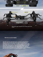 Ralaro Tk07 1/7 Remote Control Electric 4wd Drive Climbing Double-Speed Differential Lock Climbing Off-Road Vehicle Rc Model Car