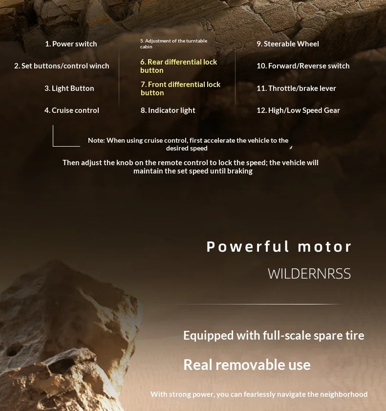 1/10 RC Car HB RTR R1011 Remote Control Vehicle 2.4G Full Proportional Rock Crawler LED Light 4WD Off-Road Climbing Truck Toys
