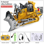 Rc Excavator Bulldozer Truck Toys for Boy 2.4G Remote Control Dumper Engineering Vehicle Tractor Crawler Birthday Gift Child