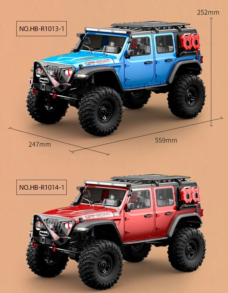Huangbo Hot Selling 1:10 Remote Control Off Road Vehicle The Second Generation Upgraded Full Scale Climbing Vehicle Remote Car