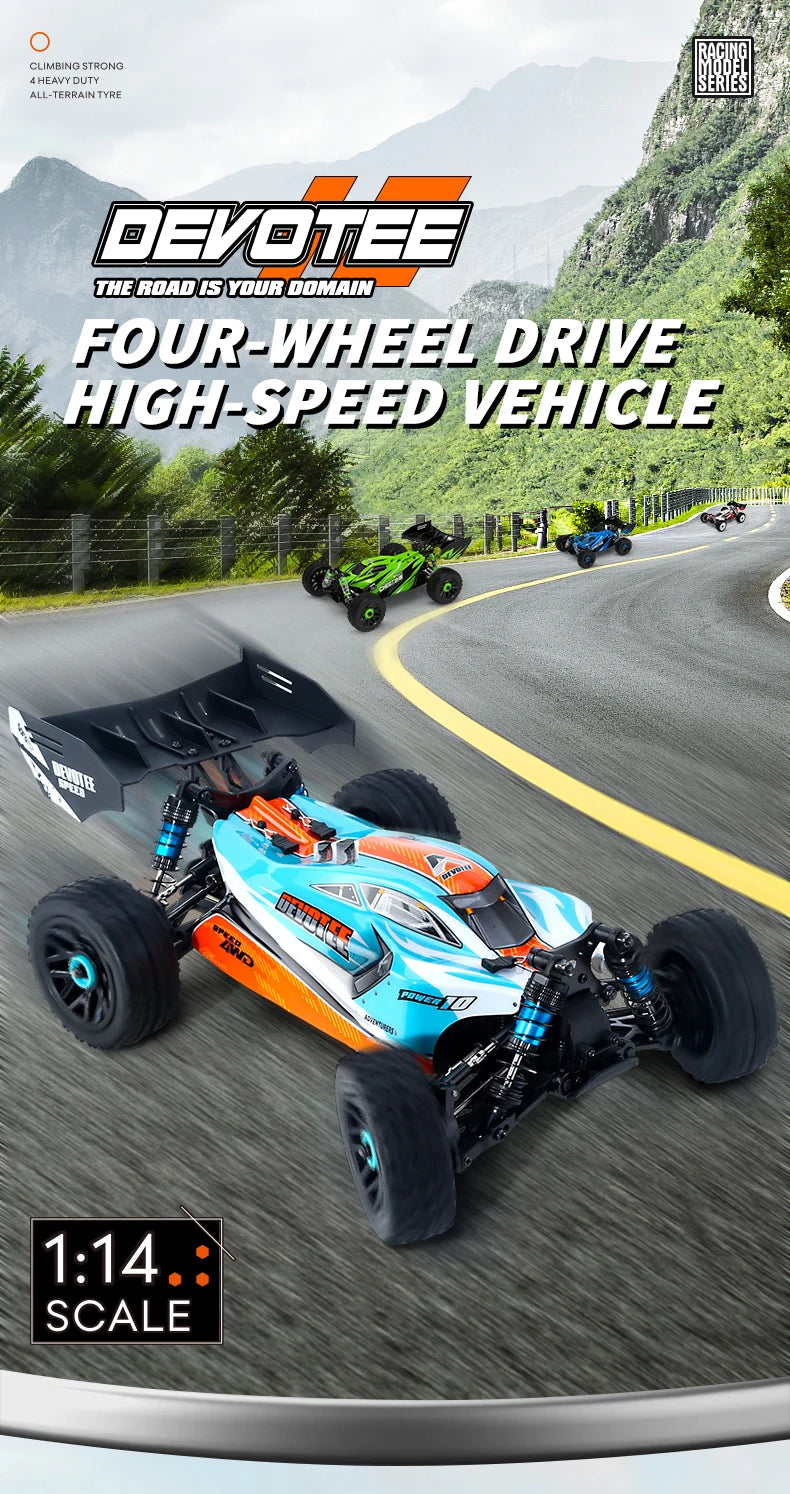 XDKJ-001 95KM/H 4WD RC Cars 3S Racing Car 1/14 Brushless High Speed Competitive Drift Remote Control Toys RC Cars Toys