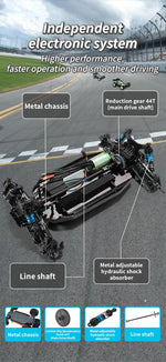 XDKJ-001 95KM/H 4WD RC Cars 3S Racing Car 1/14 Brushless High Speed Competitive Drift Remote Control Toys RC Cars Toys