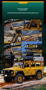 Range Rover FMS 1/10 FCX10 Camel Cup 4WD Edition Car Official Licensed Product Simulation Electric brushed Remote Control Climbing Off Road Vehicle