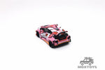 Pop Race 1:64 Pink GOODRIDEGR YARIS EVA RT PRODUCTION MODEL CUSTOM TYPE-08 Diecast Model Car