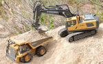 Rc Excavator Bulldozer Truck Toys for Boy 2.4G Remote Control Dumper Engineering Vehicle Tractor Crawler Birthday Gift Child