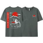 JDM Racing Graphic Tee — Oversized 100% Cotton Unisex T-Shirt