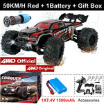 Super Brushless 80KM or 50KM/H 4WD RC Car With LED Remote Control Cars High Speed Drift Racing 4x4 Off Road Truck Kid Adult Toy