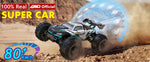 Super Brushless 80KM or 50KM/H 4WD RC Car With LED Remote Control Cars High Speed Drift Racing 4x4 Off Road Truck Kid Adult Toy