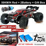 Super Brushless 80KM or 50KM/H 4WD RC Car With LED Remote Control Cars High Speed Drift Racing 4x4 Off Road Truck Kid Adult Toy
