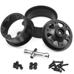 4PCS 118*45mm 1.9" Wheel Rims Tires Set for 1:10 RC Rock Crawler Car TRX4 Axial SCX10 90046 Redcat Gen8