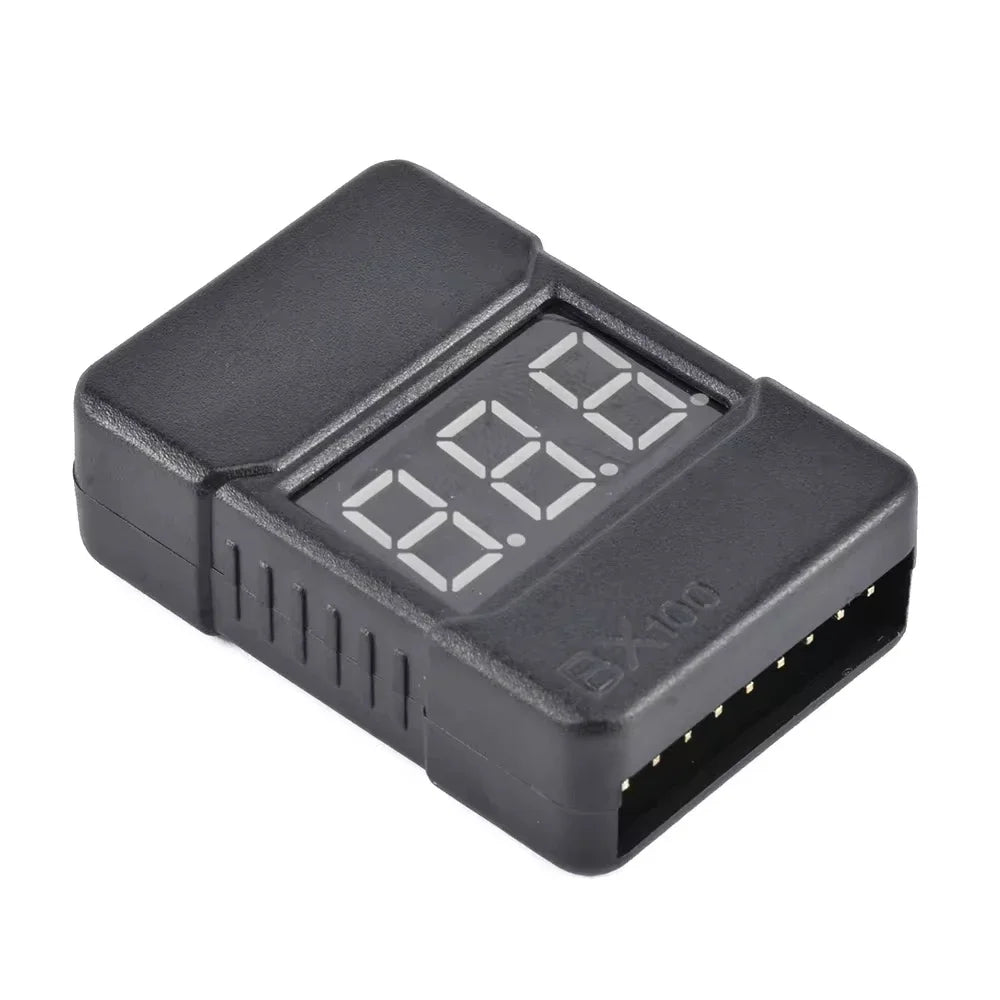 BX100 1-8S Lipo Battery Voltage Indicator Tester Low Voltage Buzzer Alarm 3.7V 7.4V for RC FPV Racing Drone RC Car DIY Parts