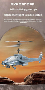2.4G RC Helicopter Altitude Hold LED Lights Rechargeable Crash-Proof Simulation Aircraft Model Kids Beginner Toy Gift