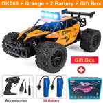 Latitude-25 4WD Remote Control Car 1:16 Scale - High Speed RC Drift Car with LED Lights, 2.4GHz All Terrain Off-Road Rock Crawler, Electric Toy Vehicle Gift for Boys and Kids