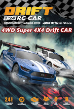 4WD RC Drift Car Remote Control GTRPRO AE86PRO Model 4x4 Racing RTR Radio Truck Vehicle Toy Gift for Boy Girl Children Kid Adult