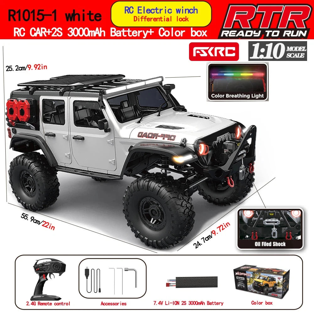 Huangbo Hot Selling 1:10 Remote Control Off Road Vehicle The Second Generation Upgraded Full Scale Climbing Vehicle Remote Car