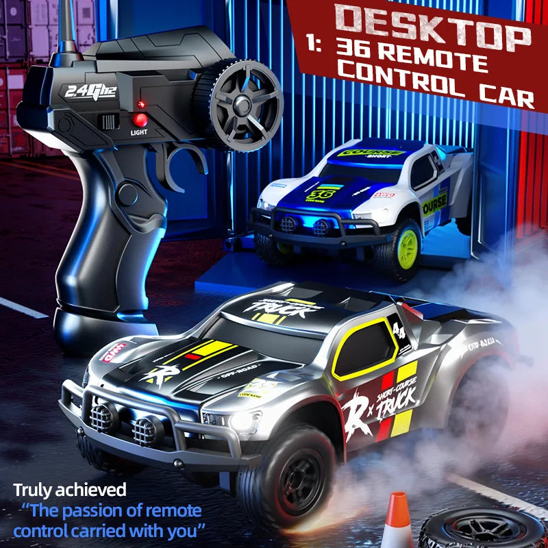 HBToys 1:36 DK3601-3 Rc Car Mini 4WD High Speed Short Truck High Speed Off Road Truck Competitive Racing Toy For Boys Gifts New