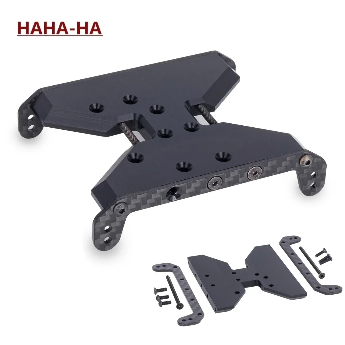 Carbon Fiber Chassis Skid Plate Transmission Plate for 1/10 RC Crawler Car Axial SCX10 Capra 1.9 UTB F9 AXI03004 Upgrade Parts