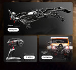 1/10 RC Car HB RTR R1011 Remote Control Vehicle 2.4G Full Proportional Rock Crawler LED Light 4WD Off-Road Climbing Truck Toys