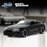 JADA 1:32 DieCast Model Car Fast & Furious 1995 Toyota Supra Detailed Interior Rubber Tires JD33381