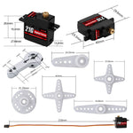 NEEBRC 2322 2600KV Brushless Motor AM32 45A ESC 21g Servo 7CH Transmitter 6 Pin Receiver for 1/12 RC Car Crawler MN99S MN78 MN82
