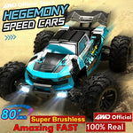 Super Brushless 80KM or 50KM/H 4WD RC Car With LED Remote Control Cars High Speed Drift Racing 4x4 Off Road Truck Kid Adult Toy
