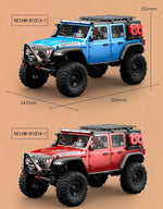 1/10 RC Car HB RTR R1011 Remote Control Vehicle 2.4G Full Proportional Rock Crawler LED Light 4WD Off-Road Climbing Truck Toys