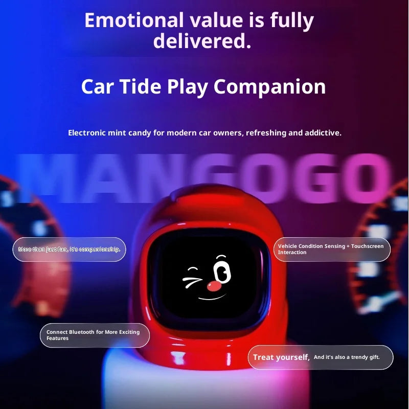 Your Car'S New Best Friend Interactive Electronic Pet With Mood Expressions For Drive Fun Trendy Toy